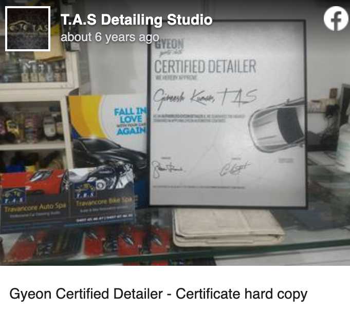Gyeon Certification 2015